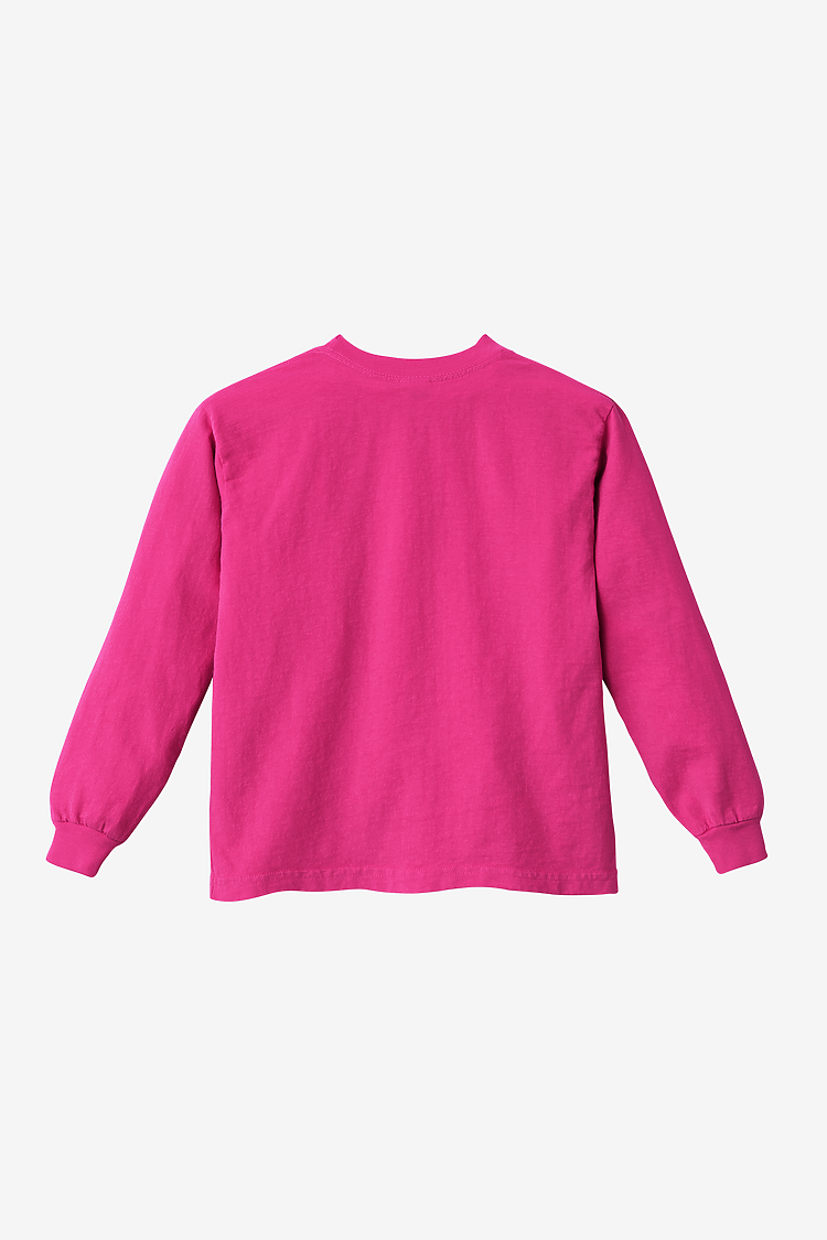 Premium Kids' Unisex Garment Dye Long Sleeve Cotton Tee – Shrink-Free Comfort