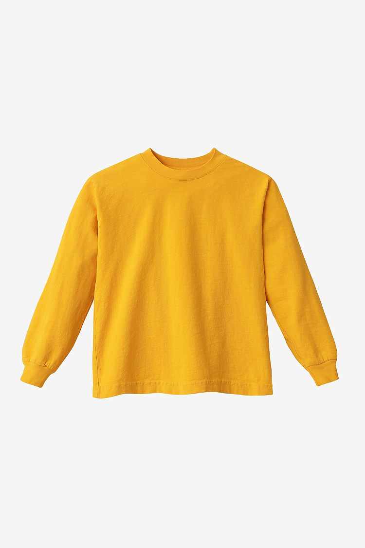 Premium Kids' Unisex Garment Dye Long Sleeve Cotton Tee – Shrink-Free Comfort