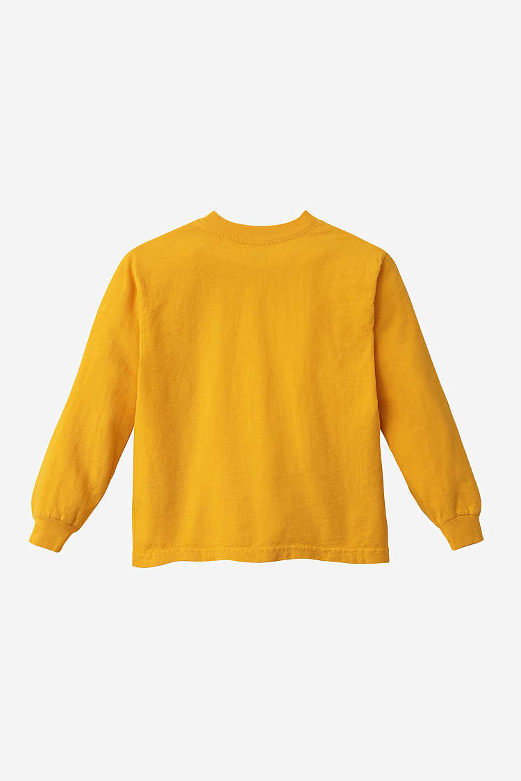 Premium Kids' Unisex Garment Dye Long Sleeve Cotton Tee – Shrink-Free Comfort