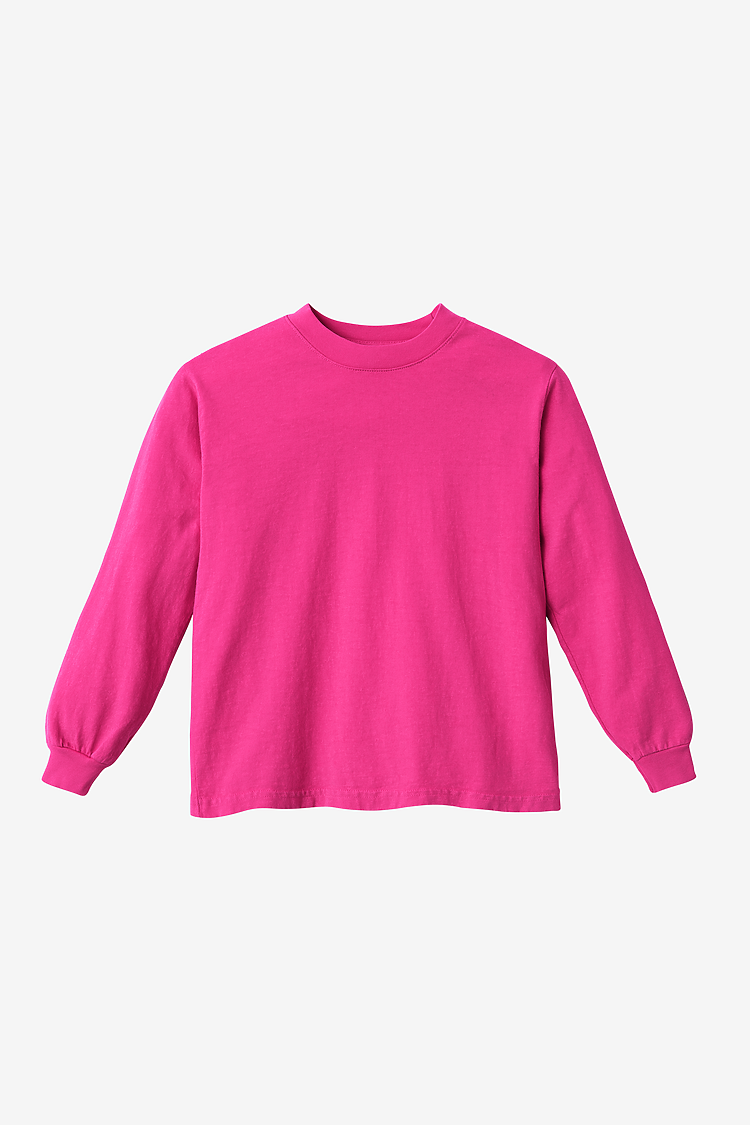 Premium Kids' Unisex Garment Dye Long Sleeve Cotton Tee – Shrink-Free Comfort