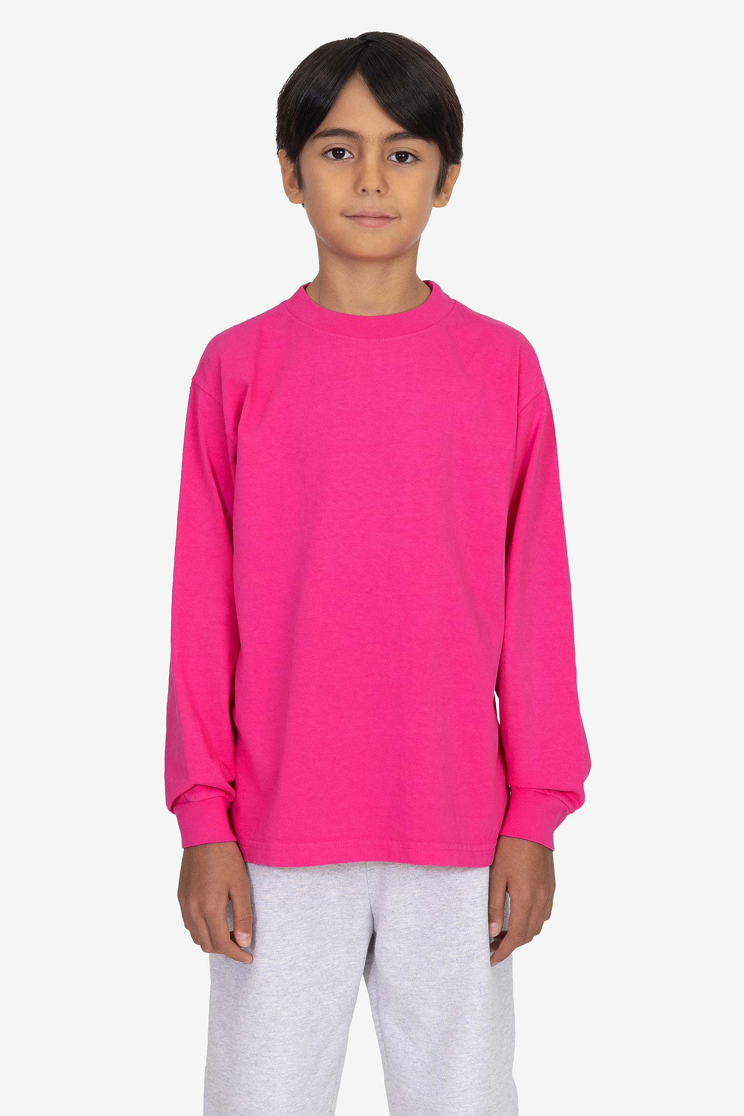 Premium Kids' Unisex Garment Dye Long Sleeve Cotton Tee – Shrink-Free Comfort