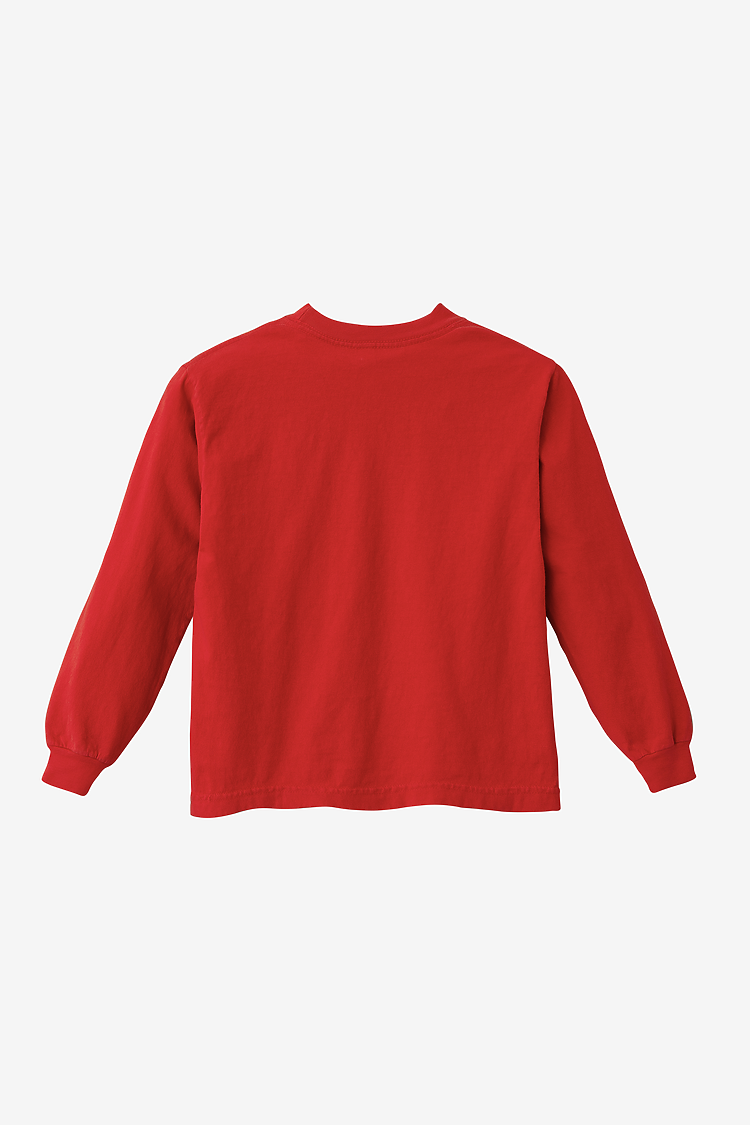 Premium Kids' Unisex Garment Dye Long Sleeve Cotton Tee – Shrink-Free Comfort