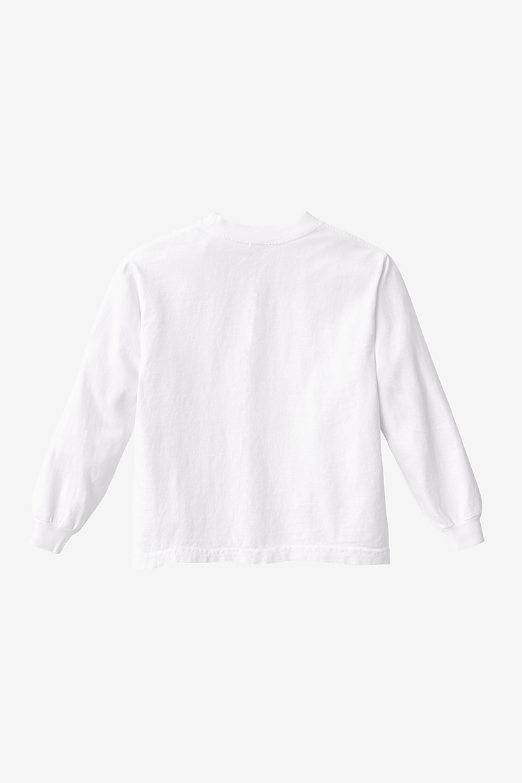 Premium Kids' Unisex Garment Dye Long Sleeve Cotton Tee – Shrink-Free Comfort