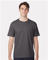 Hanes Men's Authentic Pocket T-Shirt 5590 Classic Fit Cotton