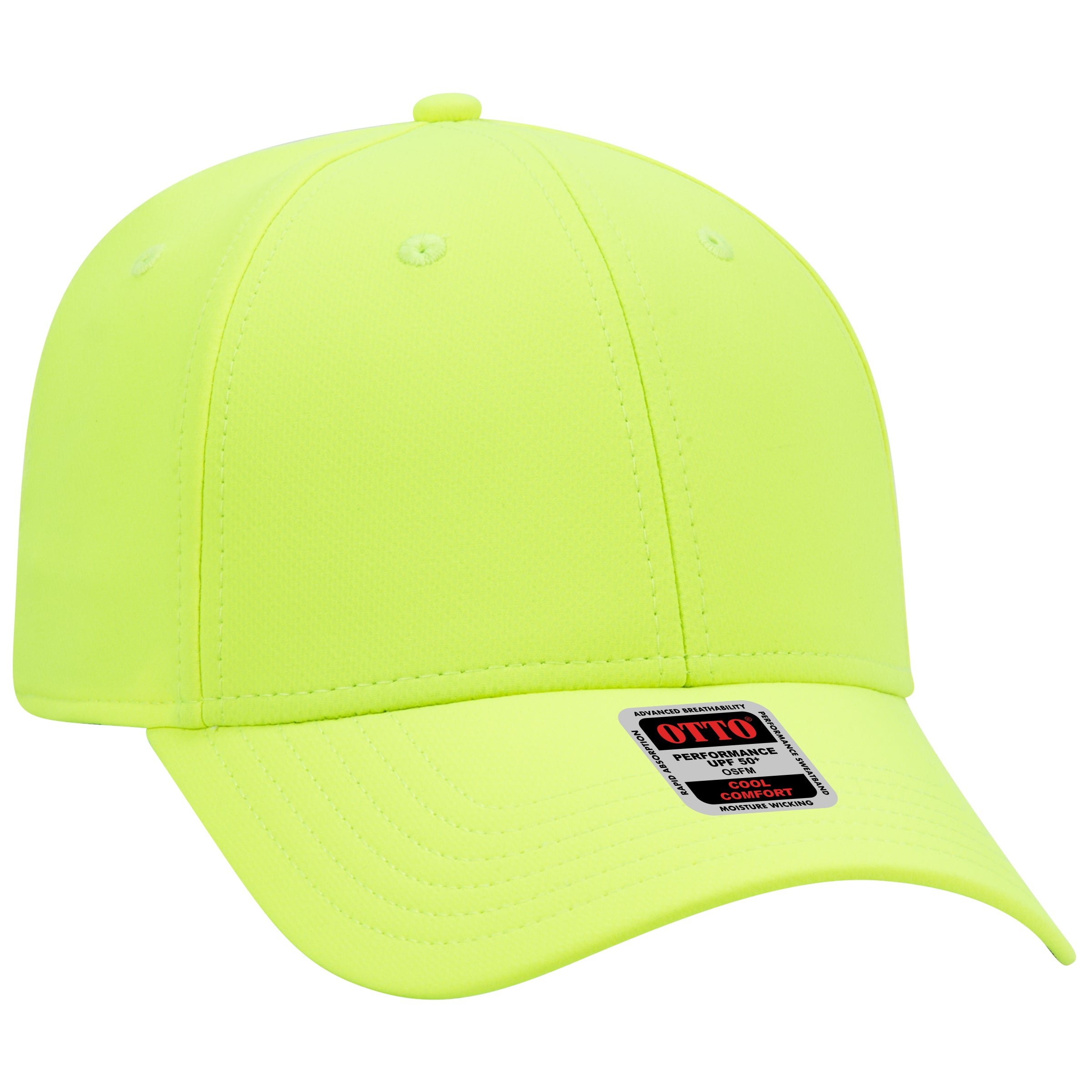 OTTO UPF50+ 6-Panel Low Profile Baseball Cap - Stretch Performance