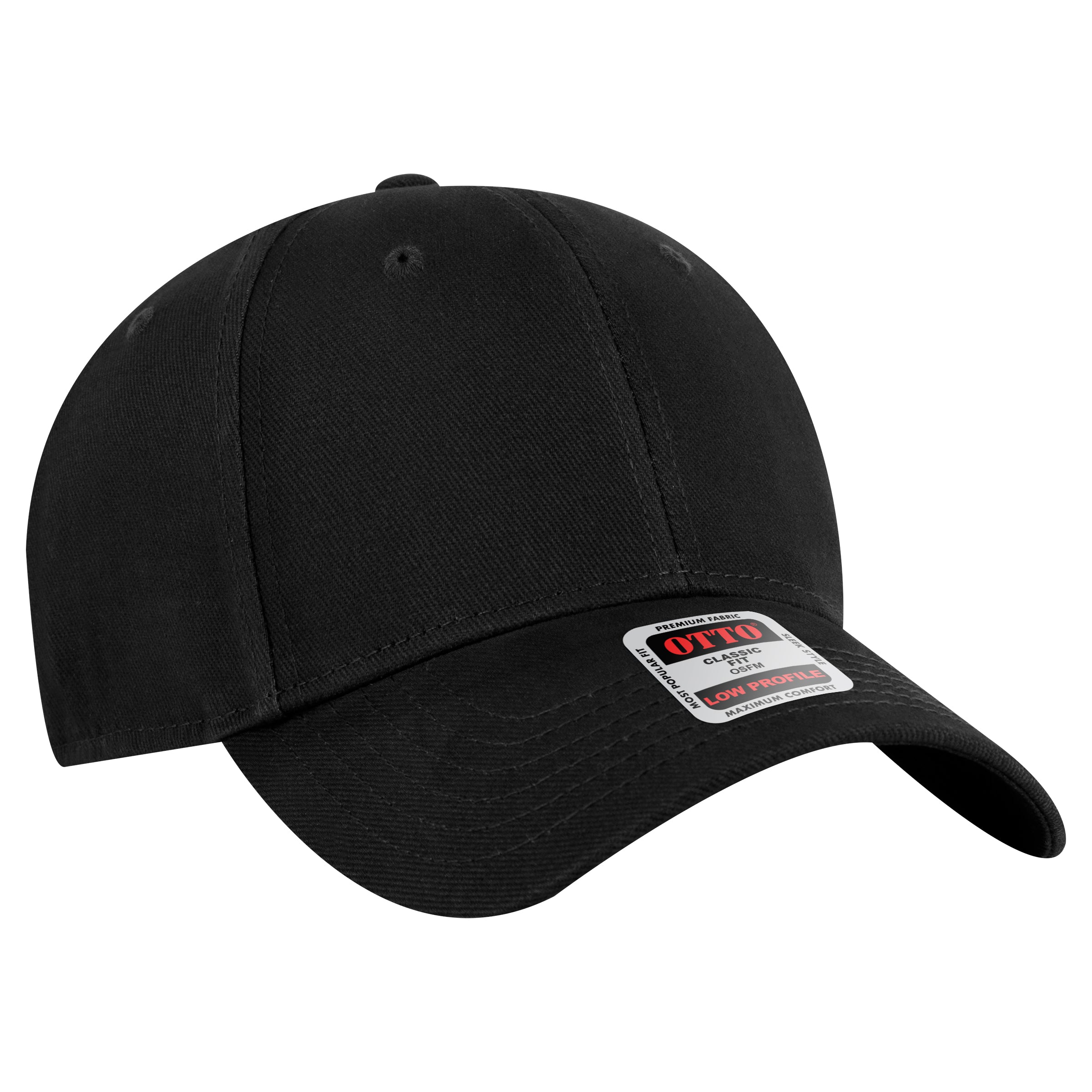 OTTO 6-Panel Low Profile Baseball Cap Durable Cotton Twill Snapback