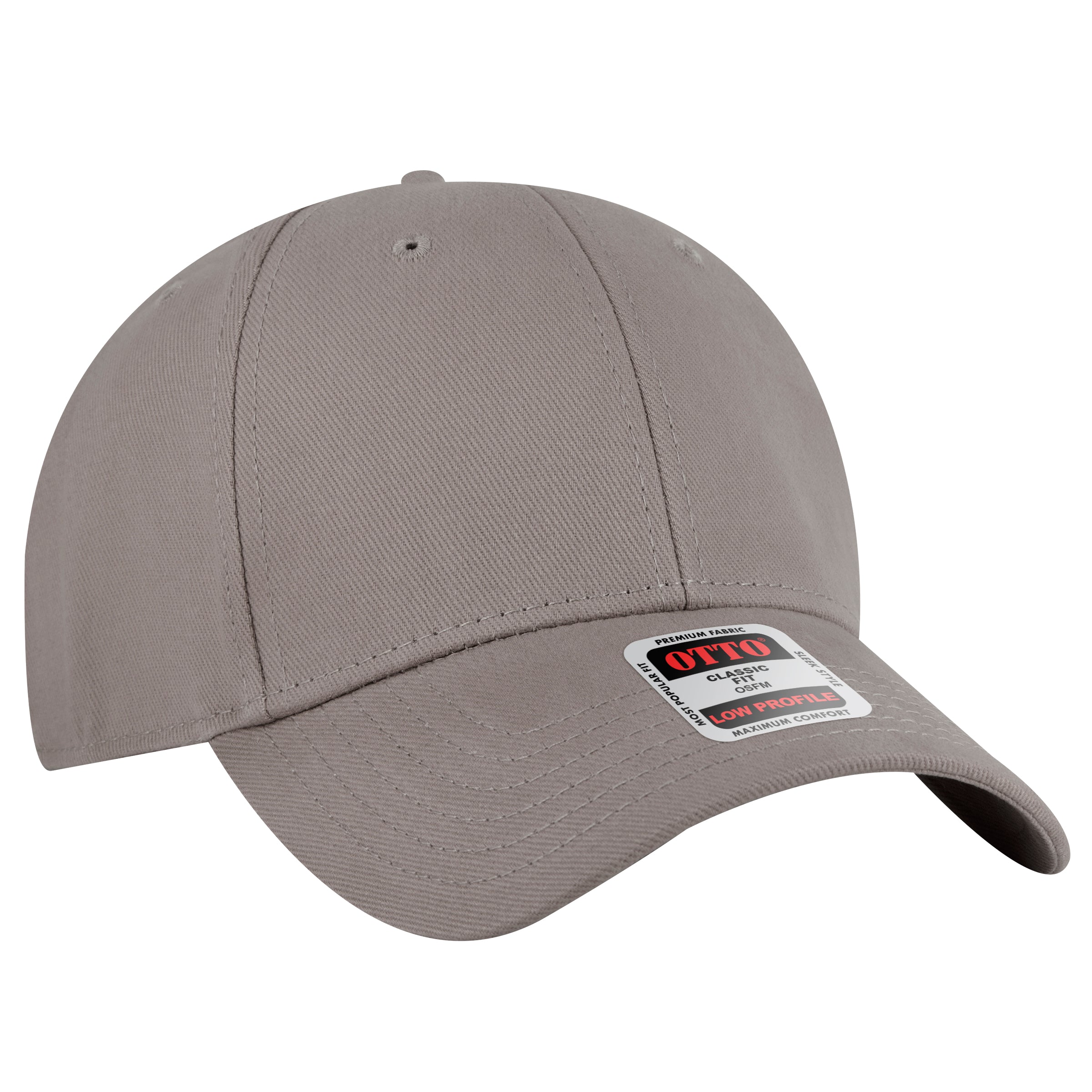 OTTO 6-Panel Low Profile Baseball Cap Durable Cotton Twill Snapback