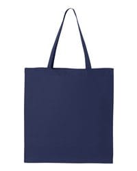 Q-Tees 12L Economical Cotton Tote Bag with 20-Inch Handles