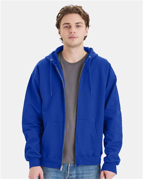 Hanes Unisex Ultimate Cotton Full-Zip Hooded Sweatshirt Comfort