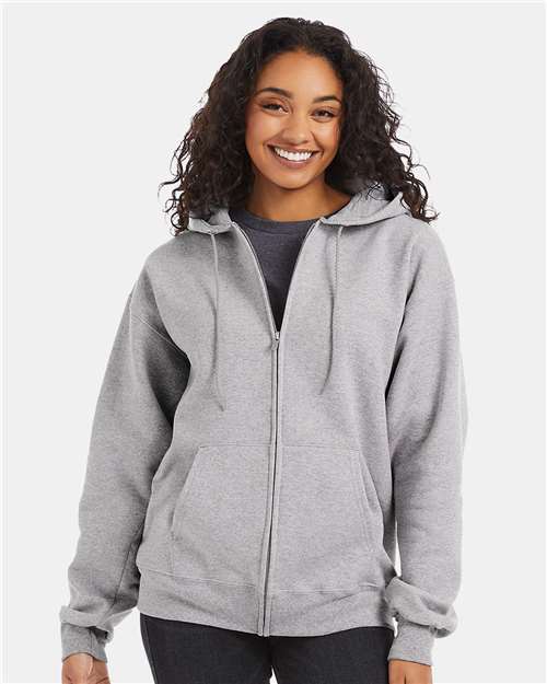 Hanes Unisex Ultimate Cotton Full-Zip Hooded Sweatshirt Comfort