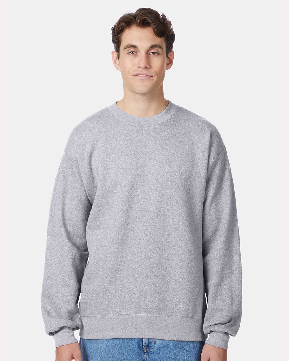 Hanes F260 Ultimate Cotton Blend Unisex Crewneck Sweatshirt Durable Comfort
