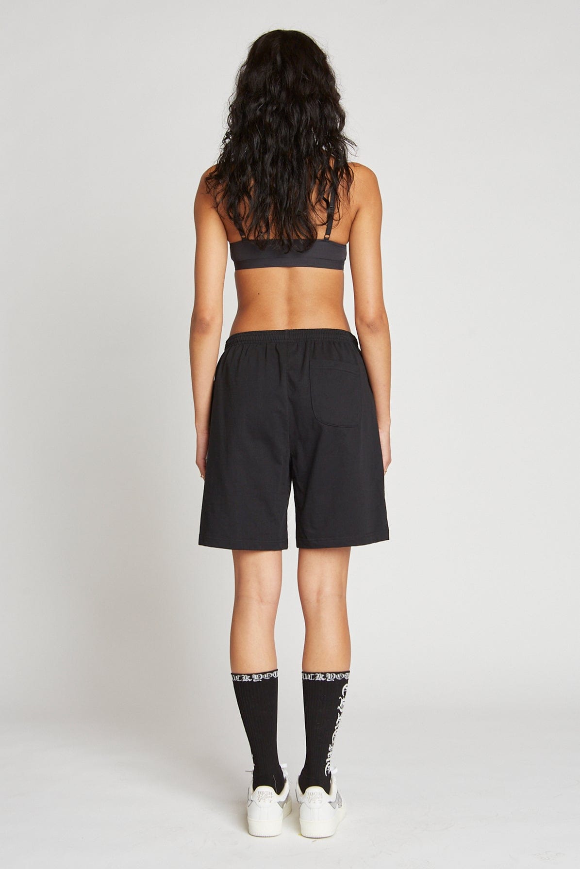 Heavy-Duty Cotton Gym Class Shorts with Deep Pockets, Adjustable Waist