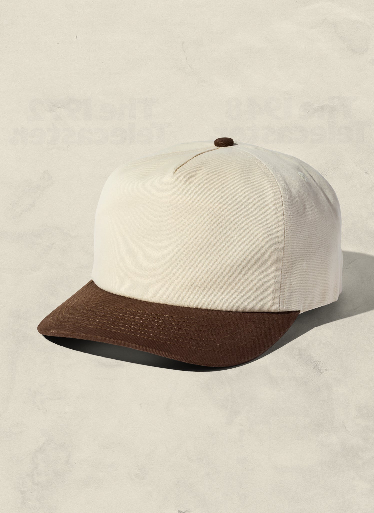 Two-Tone Brushed Cotton Workhorse Snapback Hat with Mesh Liner