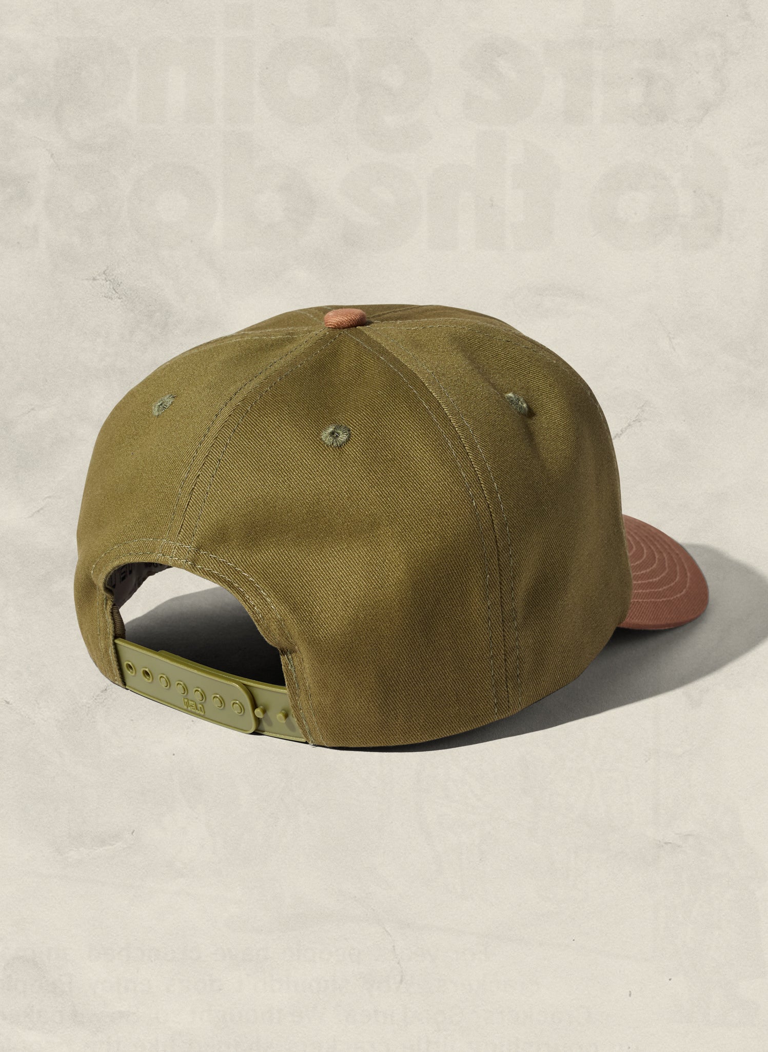 Two-Tone Brushed Cotton Workhorse Snapback Hat with Mesh Liner