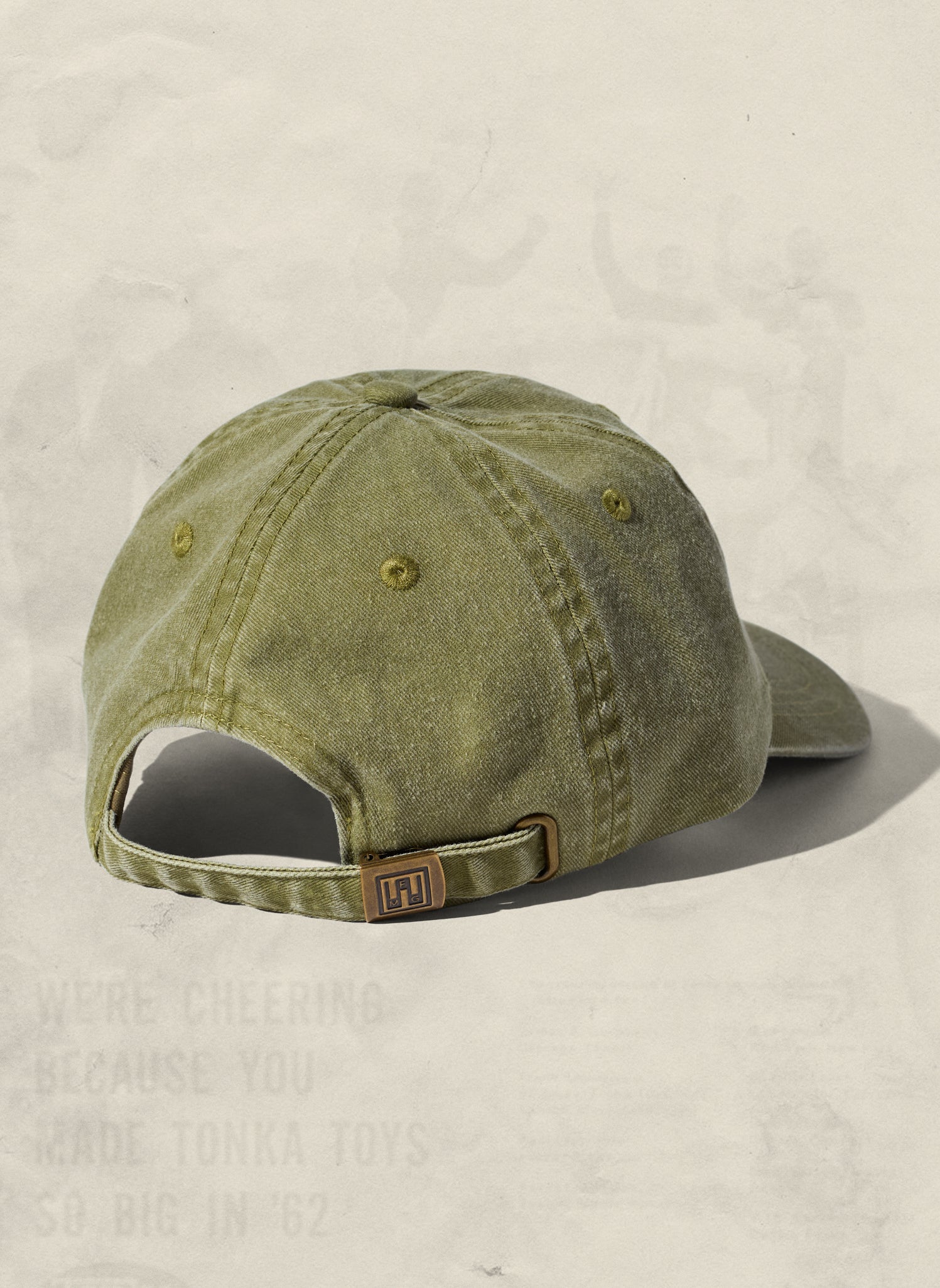 Vintage Washed Brushed Cotton Unstructured Adjustable Dad Hat