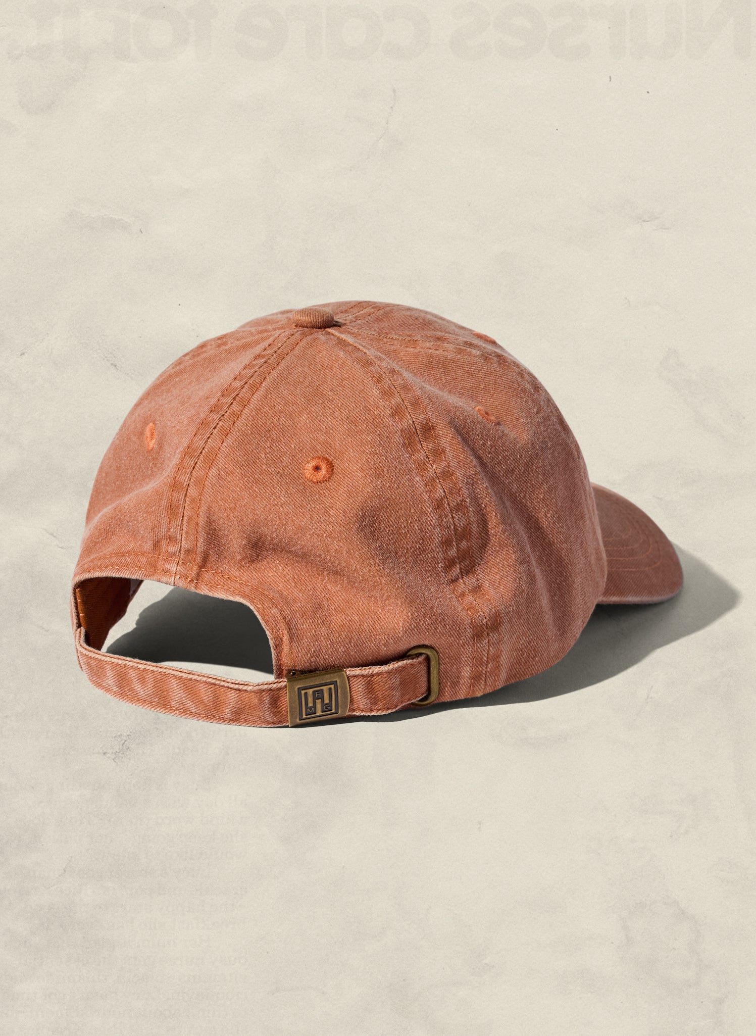 Vintage Washed Brushed Cotton Unstructured Adjustable Dad Hat