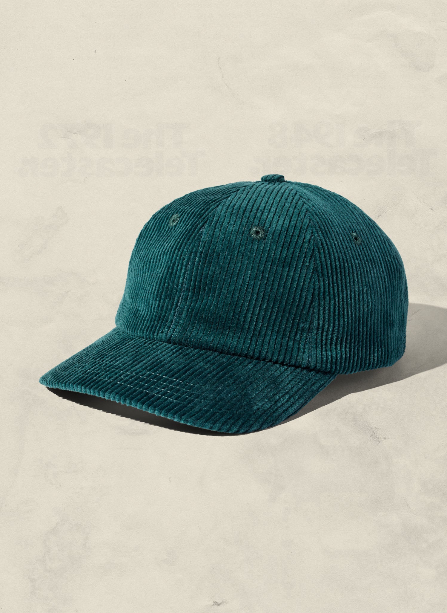 Corduroy Unstructured Dad Hat with Curved Brim and Brass Clasp
