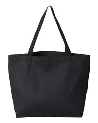 Q-Tees 25L Jumbo Canvas Tote Bag with Gusseted Base