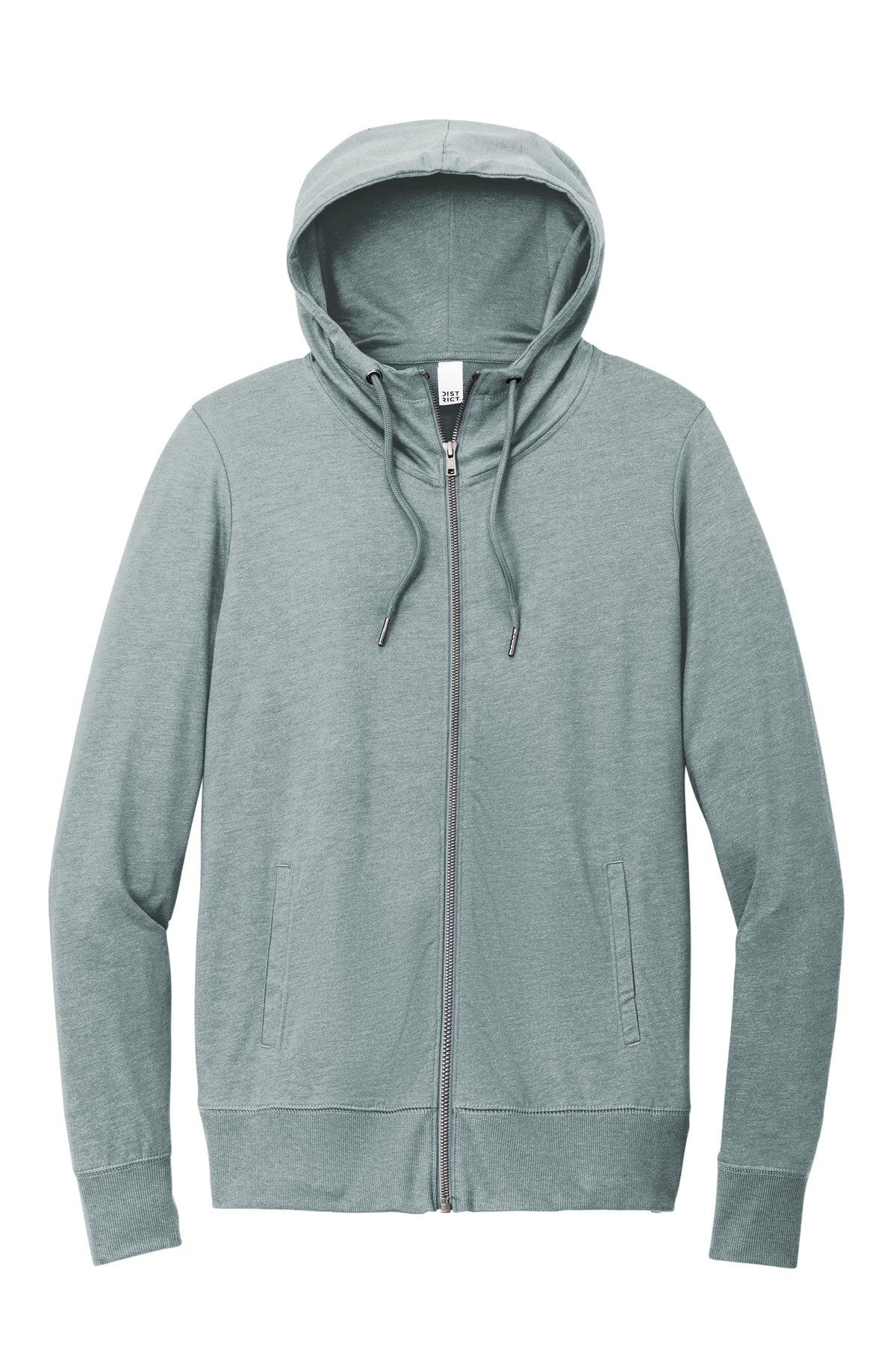 District Women's Featherweight French Terry Full-Zip Hoodie Lightweight Blend