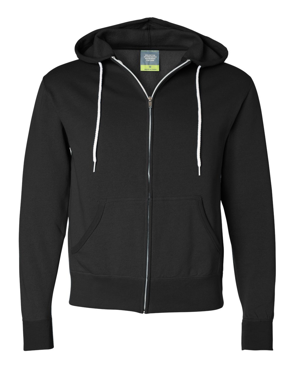 Independent Trading Co. Unisex Lightweight Full-Zip Hooded Fleece Sweatshirt