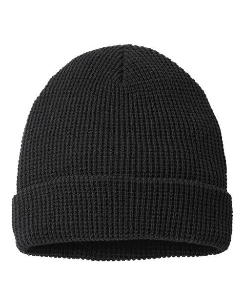 Richardson Waffle Cuffed Beanie with Adjustable Cuff, 11.5" Knit