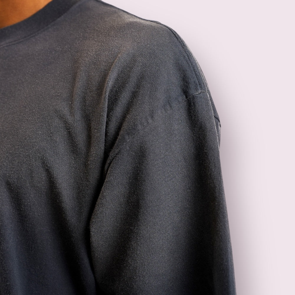 Unisex Heavyweight Garment-Dyed Cotton Tee High Rib Collar Shrink-Free