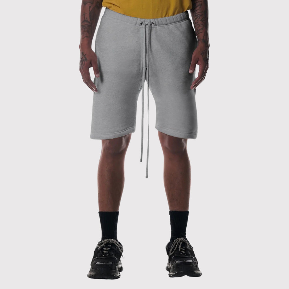 Heavyweight 3-End Fleece Drop-Crotch Combed Cotton Shorts with Drawcords