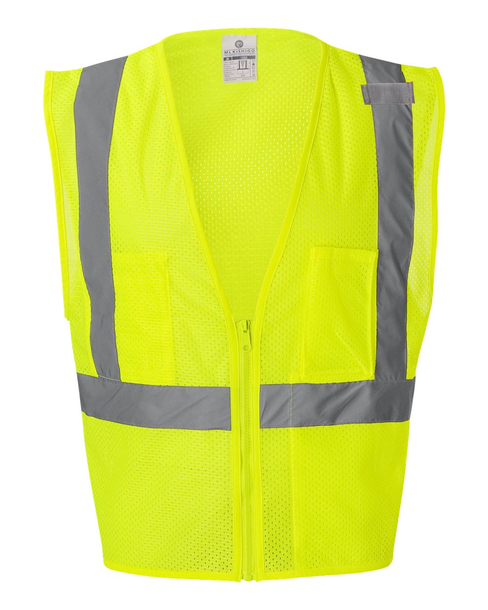 Kishigo Unisex Ultra-Cool High-Visibility Mesh Safety Vest with Pockets