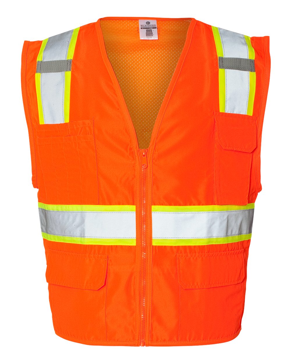 Kishigo Ultra-Cool™ High Visibility Safety Vest, Solid Front Mesh Back, ANSI Class 2