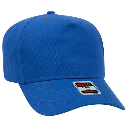OTTO 5-Panel Structured Mid-Profile Baseball Cap Cotton Blend Wholesale