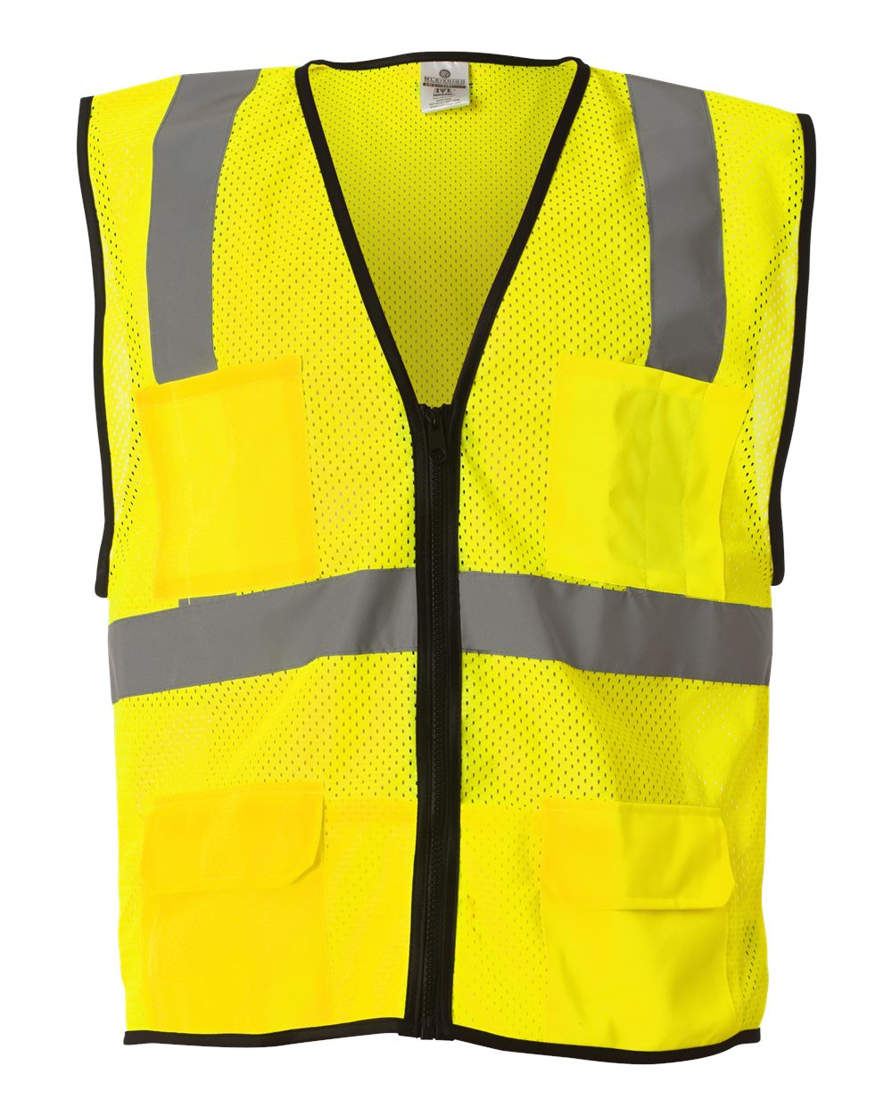 Kishigo Unisex Economy High-Visibility Mesh Safety Vest with 6 Pockets