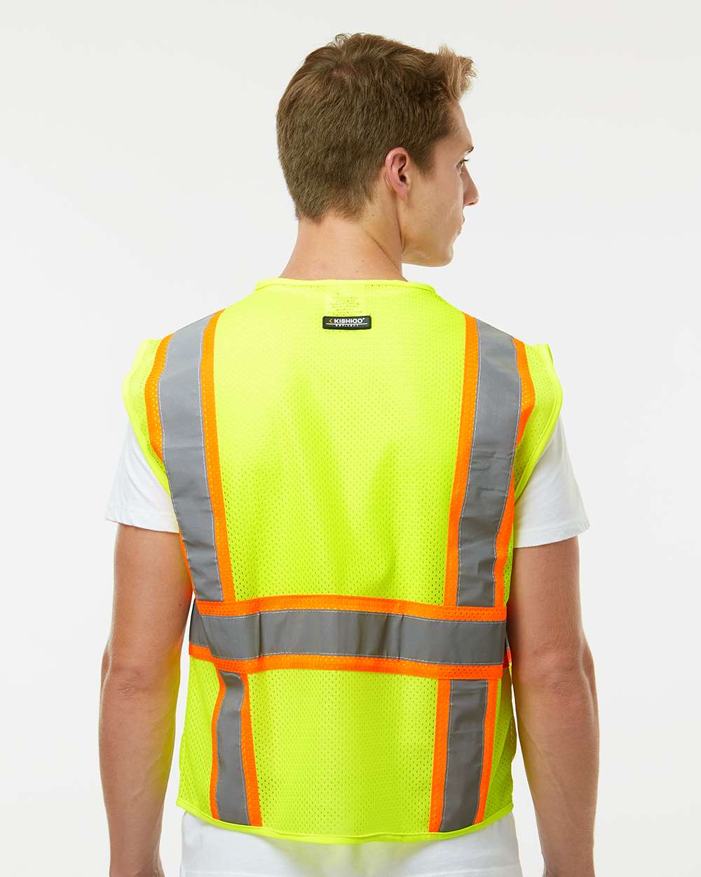 Kishigo Unisex Ultra-Cool Multi-Pocket Mesh Vest with Reflective Trim