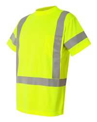 Kishigo Unisex Hi-Vis Full-Zip Hooded Sweatshirt with Reflective Strips