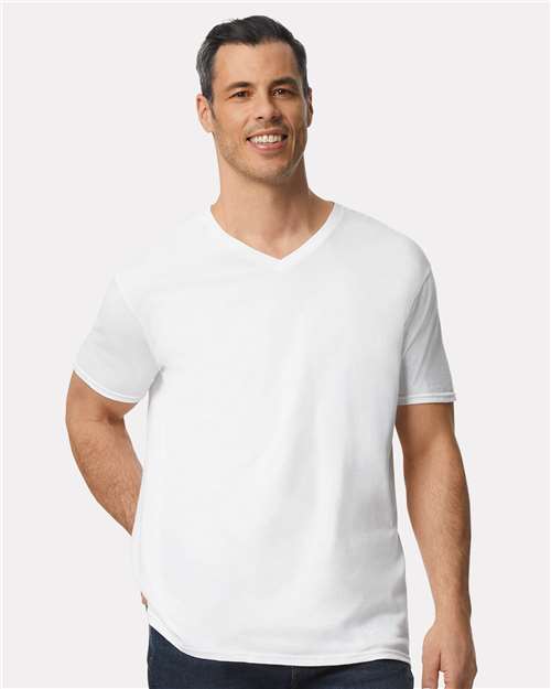 Gildan Softstyle Unisex V-Neck T-Shirt 64V00 Premium Cotton