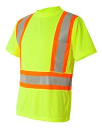Kishigo Unisex Zippered Mesh Economy Class 2 Vest Lime Orange