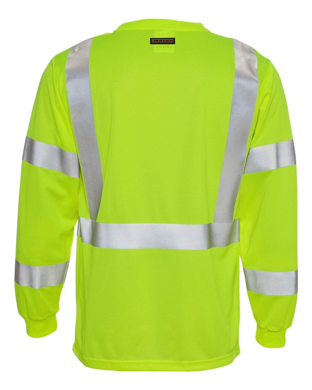 Kishigo Unisex Class 3 High-Visibility Long Sleeve Safety T-Shirt - Moisture-Wicking