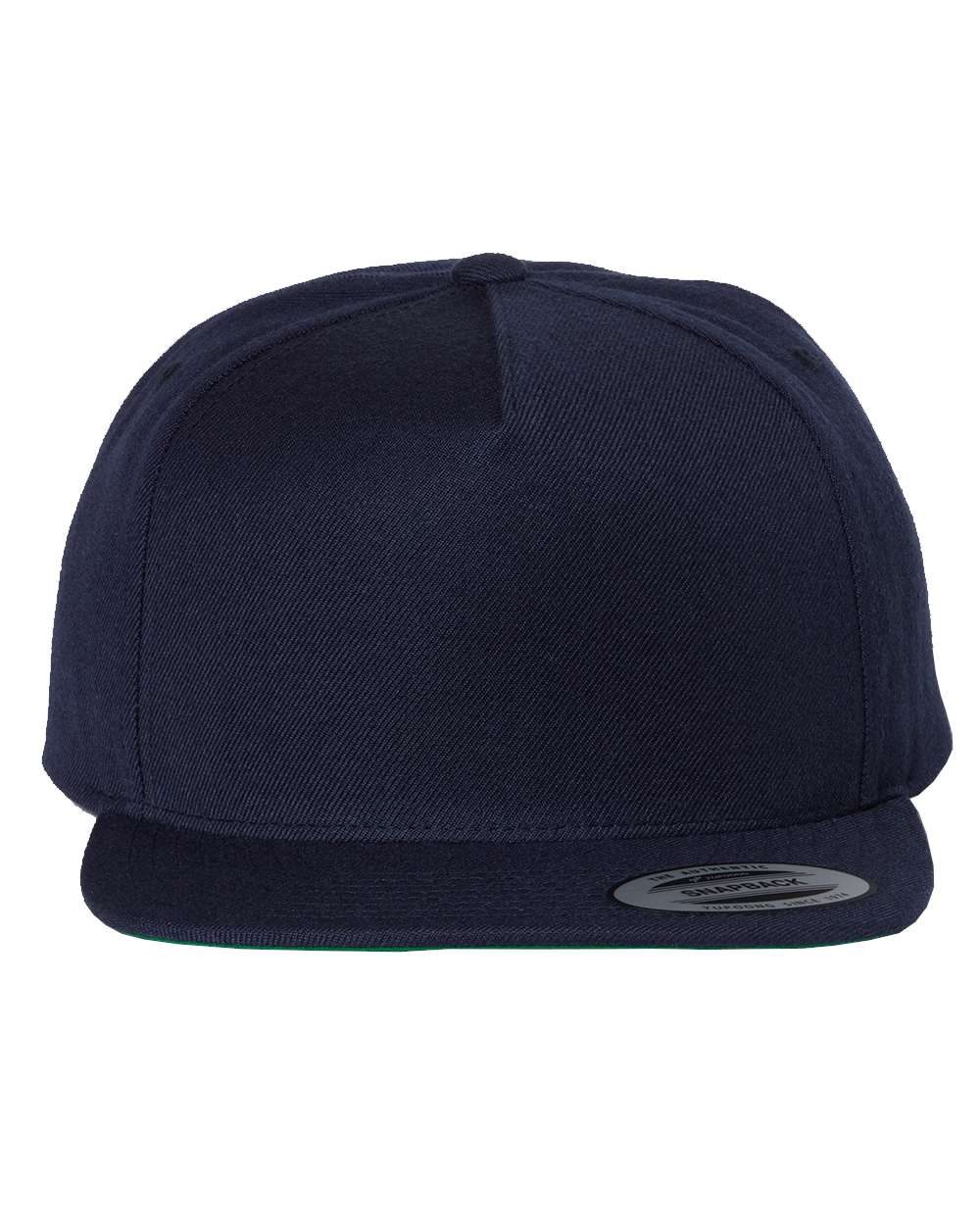 YP Classics Premium Five-Panel Structured Snapback Cap with Flat Bill