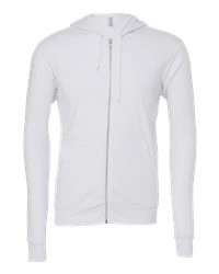 Unisex Icon Lightweight Loopback Terry Full-Zip Hooded Sweatshirt Slim Fit