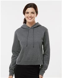 Independent Trading Co. Women's Lightweight Cropped Hooded Sweatshirt AFX64CRP