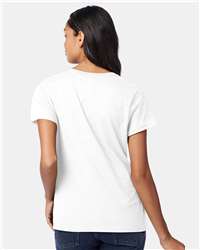 Hanes Women's Perfect-T V-Neck T-Shirt: Soft Ring-Spun Cotton, Feminine Fit