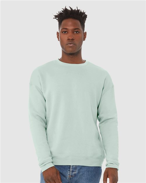 Cozy Unisex Sponge Fleece Drop Shoulder Crewneck Sweatshirt: Ultimate Comfort, Relaxed Fit
