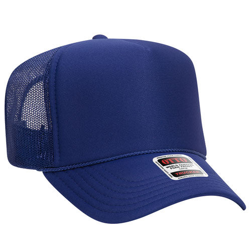 OTTO 5-Panel High Crown Mesh Back Trucker Hat Foam Front