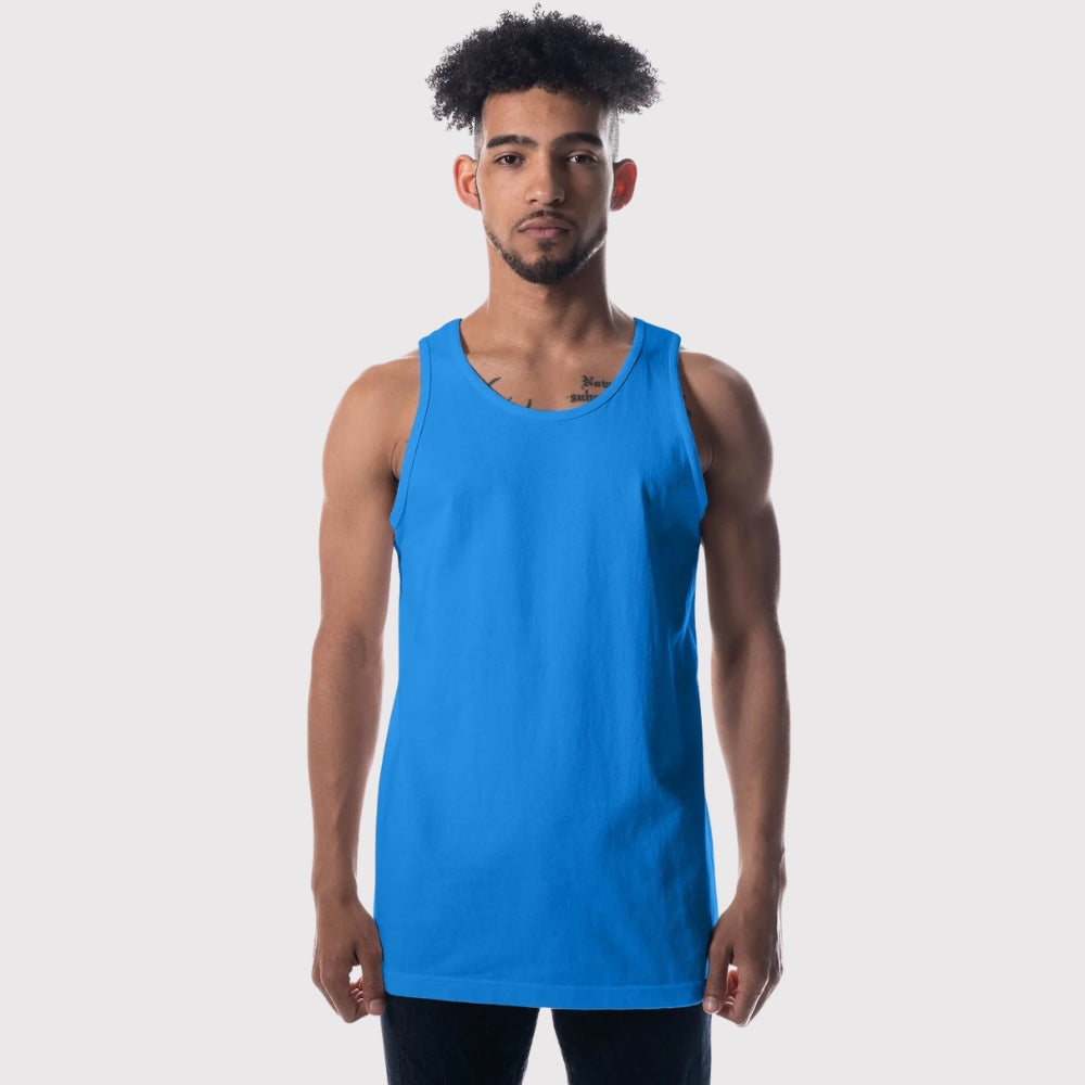 Men's Heavyweight 100% Open-End Cotton Classic Fit Tank Top Durable