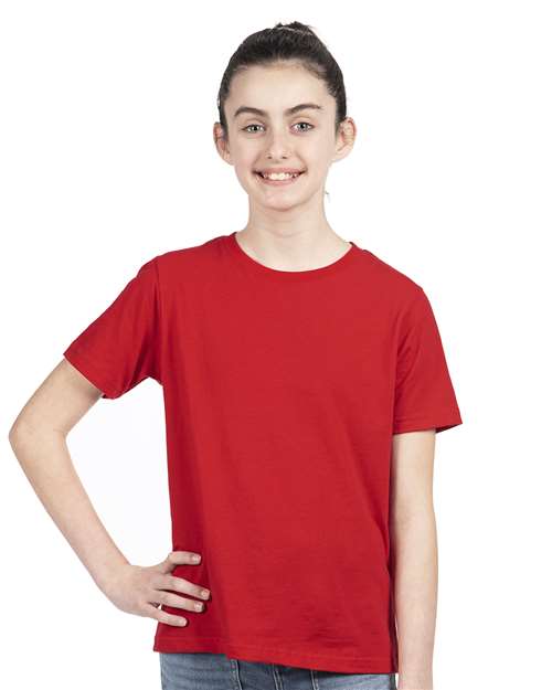 Premium Soft Youth 100% Combed Cotton Jersey T-Shirt Next Level 3310