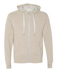 Independent Trading Co. Unisex Heathered French Terry Full-Zip Hoodie Slim