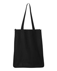 Q-Tees 25L Jumbo Canvas Tote Bag with Gusseted Base