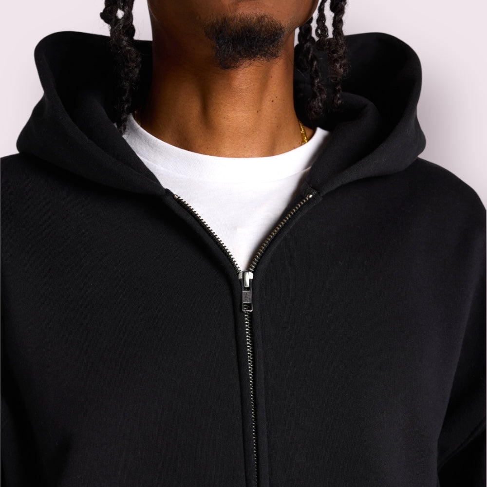 Blueprint YKK Zip Hoodie Relaxed Fit Combed Cotton Blend
