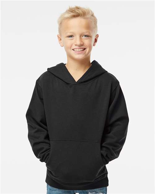 Independent Trading Co. Youth Midweight Hooded Sweatshirt Cotton Blend