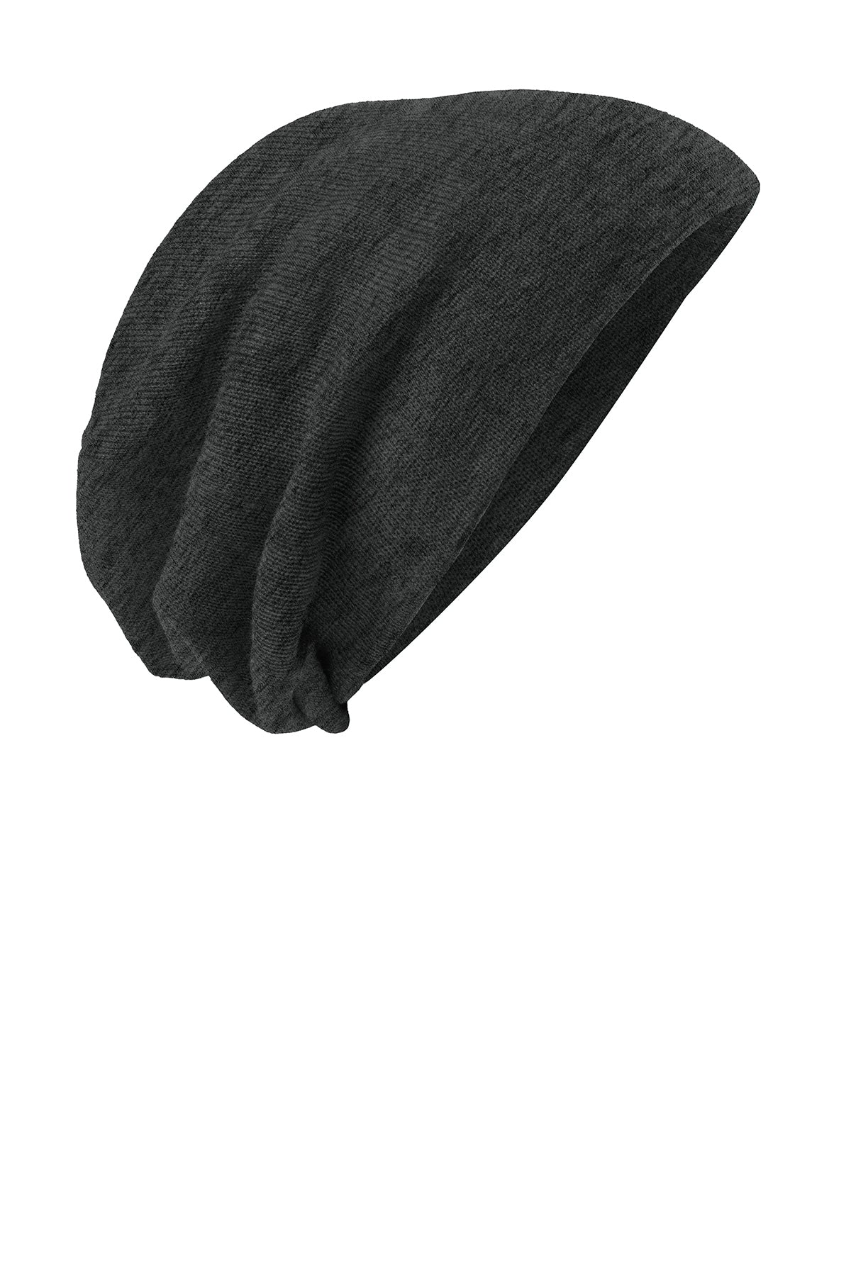 District Slouch Beanie Charcoal Heather Lightweight Acrylic Blend One-Size