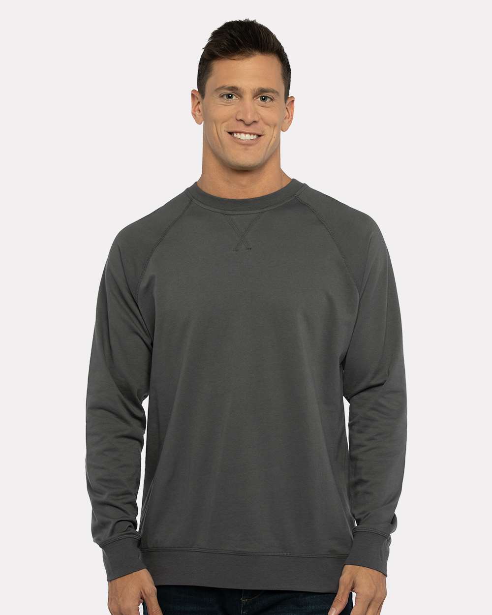 Next Level Unisex Laguna Soft Fleece Raglan Crewneck Sweatshirt for Comfort